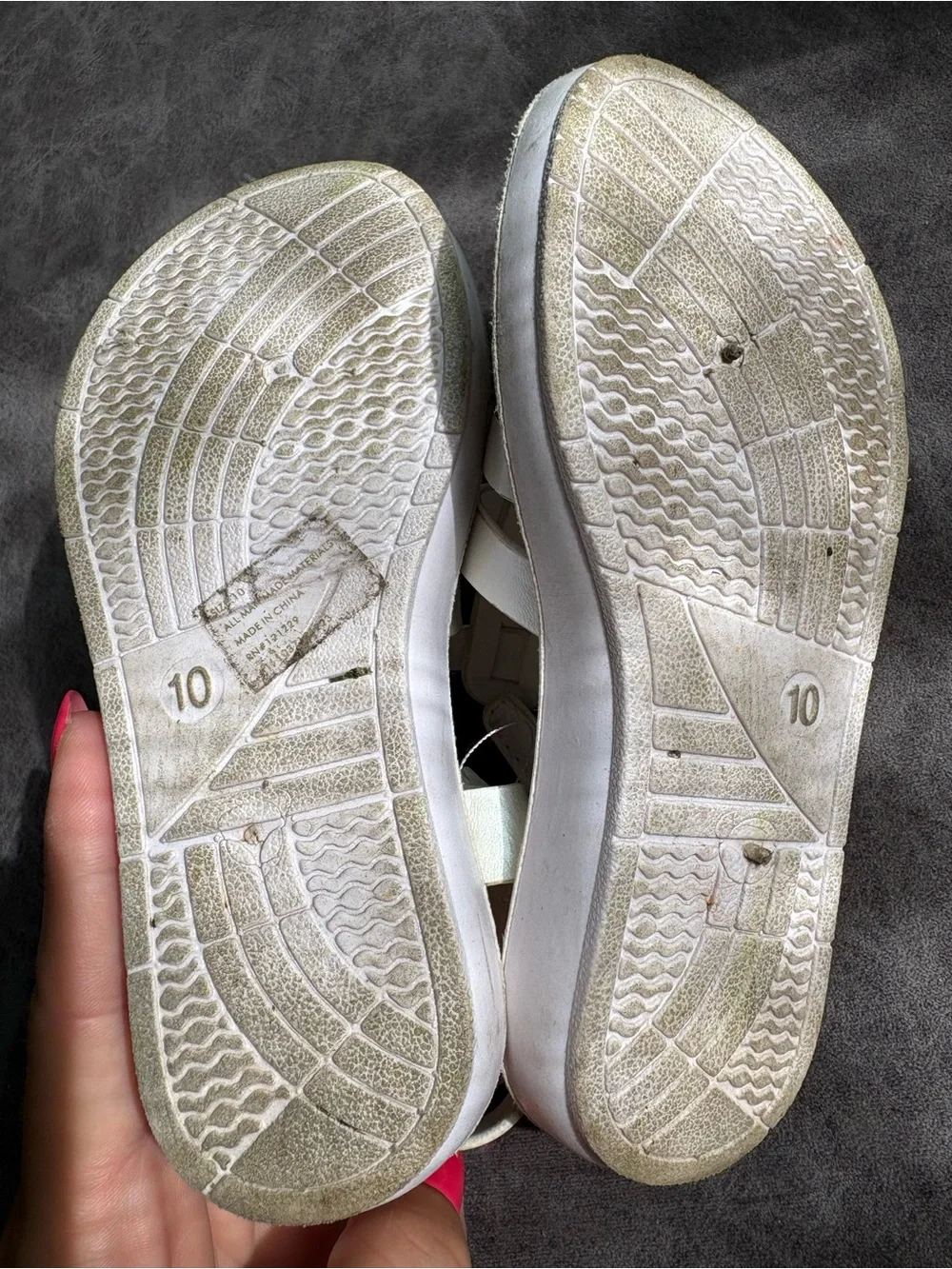 Vince Camuto Kids White Fisherman Sandals